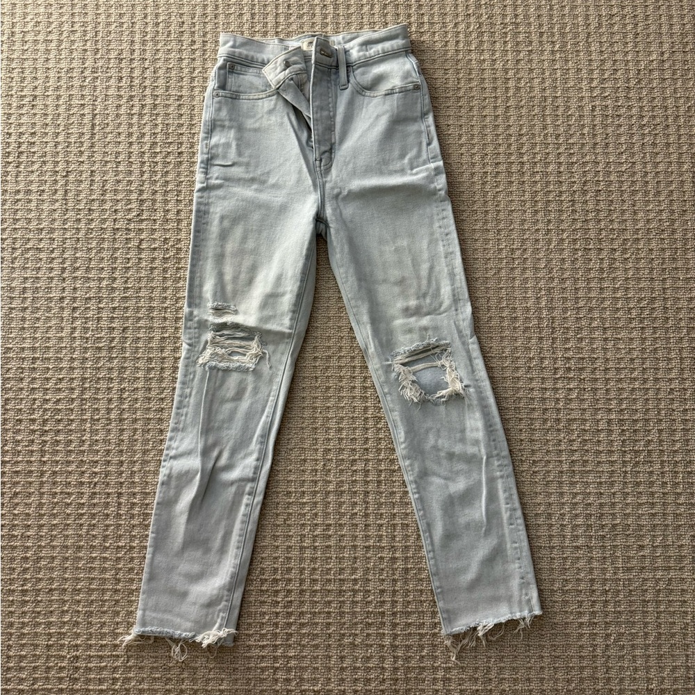 Madewell Light Wash the momJean